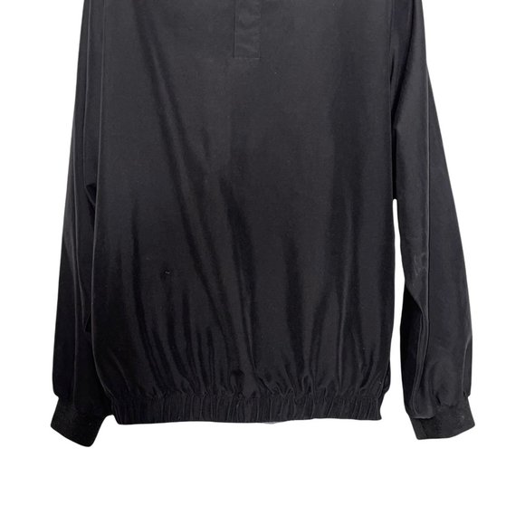 Vintage FootJoy Black Lightweight Golf Rain Wind Pullover Jacket Men's XL - Picture 3 of 8